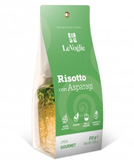 Risotto con Asparagi senza glutine - 215g linea gourmet - Le Voglie - Primavera Foods