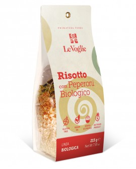 Risotto con Peperoni Biologico senza glutine - 215g linea gourmet - Le Voglie - Primavera Foods