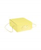 Segreto con cordini giallo stampa colomba 21x27x12 - n. 20 pezzi - Cesteria M.B. Service