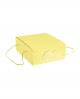 Segreto con cordini giallo stampa colomba 22,5x29,5x13 - n. 20 pezzi - Cesteria M.B. Service