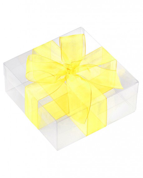 Nastro in organza 15mm x 50mt Colore giallo - Cesteria M.B. Service