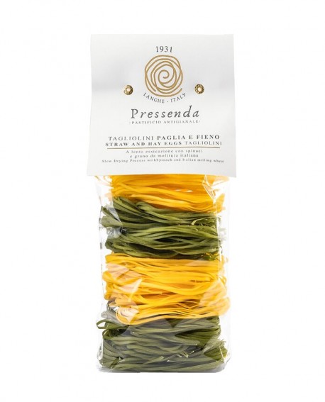 Tagliolini Paglia e Fieno - 500g in busta - pasta di semola di grano duro - Pressenda pastificio artigianale