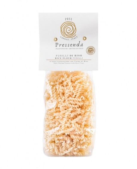 Fusilli di Riso - 500g in busta - 100% con farina di riso - Pressenda pastificio artigianale